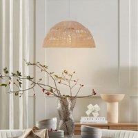 Lightsin Eco-Friendly Dome-Shaped Rattan Pendant Light for Home Decor