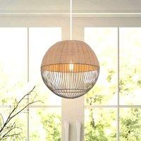 Lightsin Chic Rattan and Metal Pendant Light for Kitchen