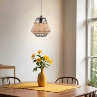 Lightsin Hexagonal Woven Pendant Light for Natural Warmth and Modern Style