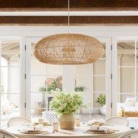 Lightsin Rustic Elegance Rattan Hanging Pendant Light