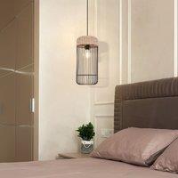 Lightsin Woven Rattan Cylinder Pendant Light for Warm and Inviting Spaces
