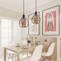 Lightsin Woven Paper Rope Pendant Light for Cozy Elegance and Timeless Charm
