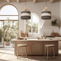 Lightsin Creative High-Quality Handcrafted Rattan Pendant Light