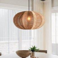 Lightsin Natural Handwoven Hemp Rope Oval Kitchen Pendant Lighting