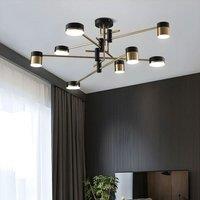 Modern Black & Gold Metal Ceiling Light with LED Bulbs
