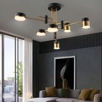 Modern Black & Gold Metal Ceiling Light with LED Bulbs