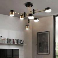 Lightsin Metal Black And Gold Ceiling Light with LED Bulbs