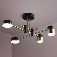 Lightsin Metal Black And Gold Ceiling Light with LED Bulbs