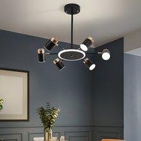 Lightsin Metal Black And Gold Ceiling Light with LED Bulbs