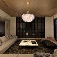 Lightsin Elegant Glass Chandelier with Adjustable Hanging Length