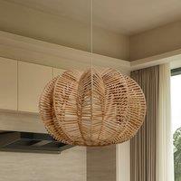 Lightsin Scandinavian Round Rattan Hanging Lamp