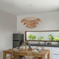 Lightsin Boho Bamboo Dome Hanging Light
