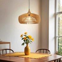 Lightsin Handcrafted Wood Pendant Light for Kitchen Island and Modern Interiors