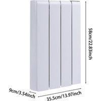 Ceramic Electric Radiator with Wi‑Fi & LCD Touch White or Matte Black (700 W/1000 W/1500 W/2000 W)