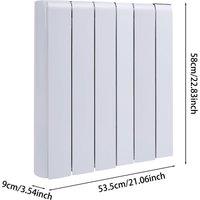 Ceramic Electric Radiator with Wi‑Fi & LCD Touch White or Matte Black (700 W/1000 W/1500 W/2000 W)