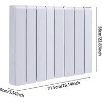 Ceramic Electric Radiator with Wi‑Fi & LCD Touch White or Matte Black (700 W/1000 W/1500 W/2000 W)
