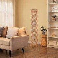 Lightsin Minimalist Square Hollow Rattan Floor Lamp