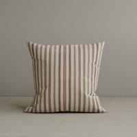Cottonfy Square Exclusive Design Cushion in Red Striped Cotton Linen, 45*45CM