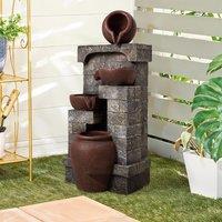 Outdoor Garden Water Feature with 2.4W Solar Water Pump
