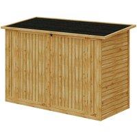 Wooden Bicycle Shed with Asphalt Roof and Steel Locking Door