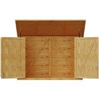 Wooden Bicycle Shed with Asphalt Roof and Steel Locking Door