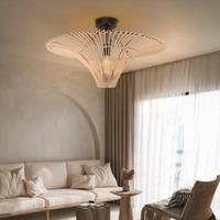 Lightsin Flying Saucer-Shaped LED Rattan Pendant Light