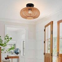 Lightsin Highly Cost-Effective Natural Woven Bamboo Wall Lamp