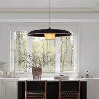 Lightsin Stylish Two-Tone Handwoven Pendant Light Fixture