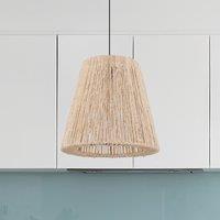 Lightsin Rustic Hemp Rope Woven Pendant Light for Cozy Interiors