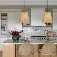 Lightsin Rustic Hemp Rope Woven Pendant Light for Cozy Interiors