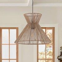 Lightsin Handwoven Paper Rope Pendant Light Eco-Friendly Ceiling Fixture for Kitchen, Living Room & Bathroom