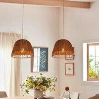 Lightsin Handwoven Rattan Pendant Light Eco-Friendly, Warm Lighting for Cozy Living Rooms & Dining Spaces