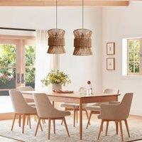 Lightsin Artisanal Handwoven Eco-Friendly Circular Pendant Light