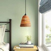 Lightsin Modern Bamboo Handwoven Warm Glow Pendant Light