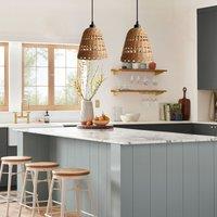Lightsin Modern Bamboo Handwoven Warm Glow Pendant Light