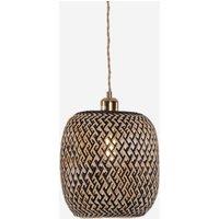 Lightsin Geometric Black Bamboo Pendant Light