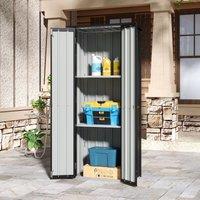 1.5*2.5ft Flat Roof Charcoal Black Tool Cabinet