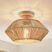 Lightsin Vintage Hemp Rope Ceiling Light for Hallways and Corridors