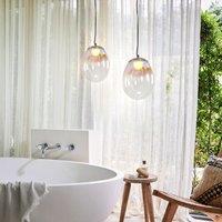 Lightsin Pendant Ceiling Light with Elegant Nebula Coloured Glass
