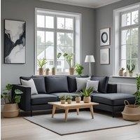 Modular Sofa Set with Chenille Upholstery and Wooden Frame