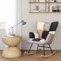 Tufted Linen Upholstered Rocking Chair