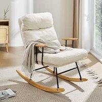 Tufted Upholstered Rocking Chair