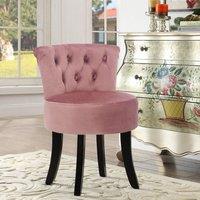 Modern Upholstered Buttoned Stool for Dressing Table