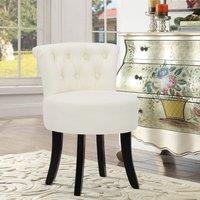 Modern Upholstered Buttoned Stool for Dressing Table
