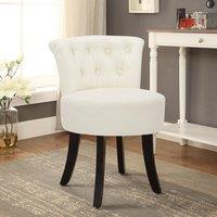 Modern Upholstered Buttoned Stool for Dressing Table