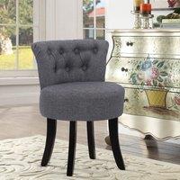 Modern Upholstered Buttoned Stool for Dressing Table