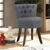 Modern Upholstered Buttoned Stool for Dressing Table