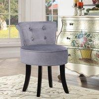 Modern Upholstered Buttoned Stool for Dressing Table