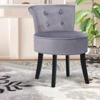 Modern Upholstered Buttoned Stool for Dressing Table