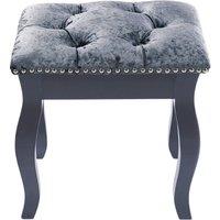 Vintage Floral Upholstered Dressing Stool